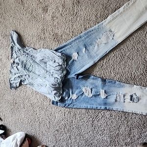 Stonewash jeans size 8